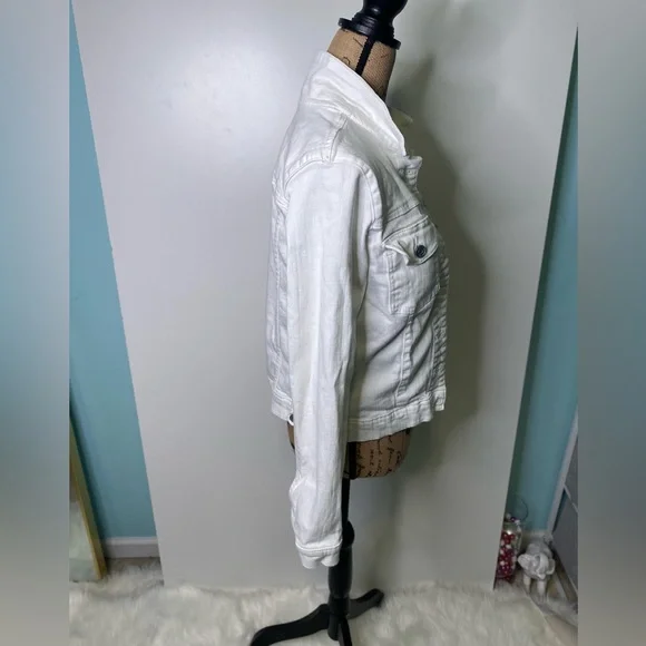 #339 KUT From The KLOTH Evereve Denim Jacket size L - Picture 6 of 12